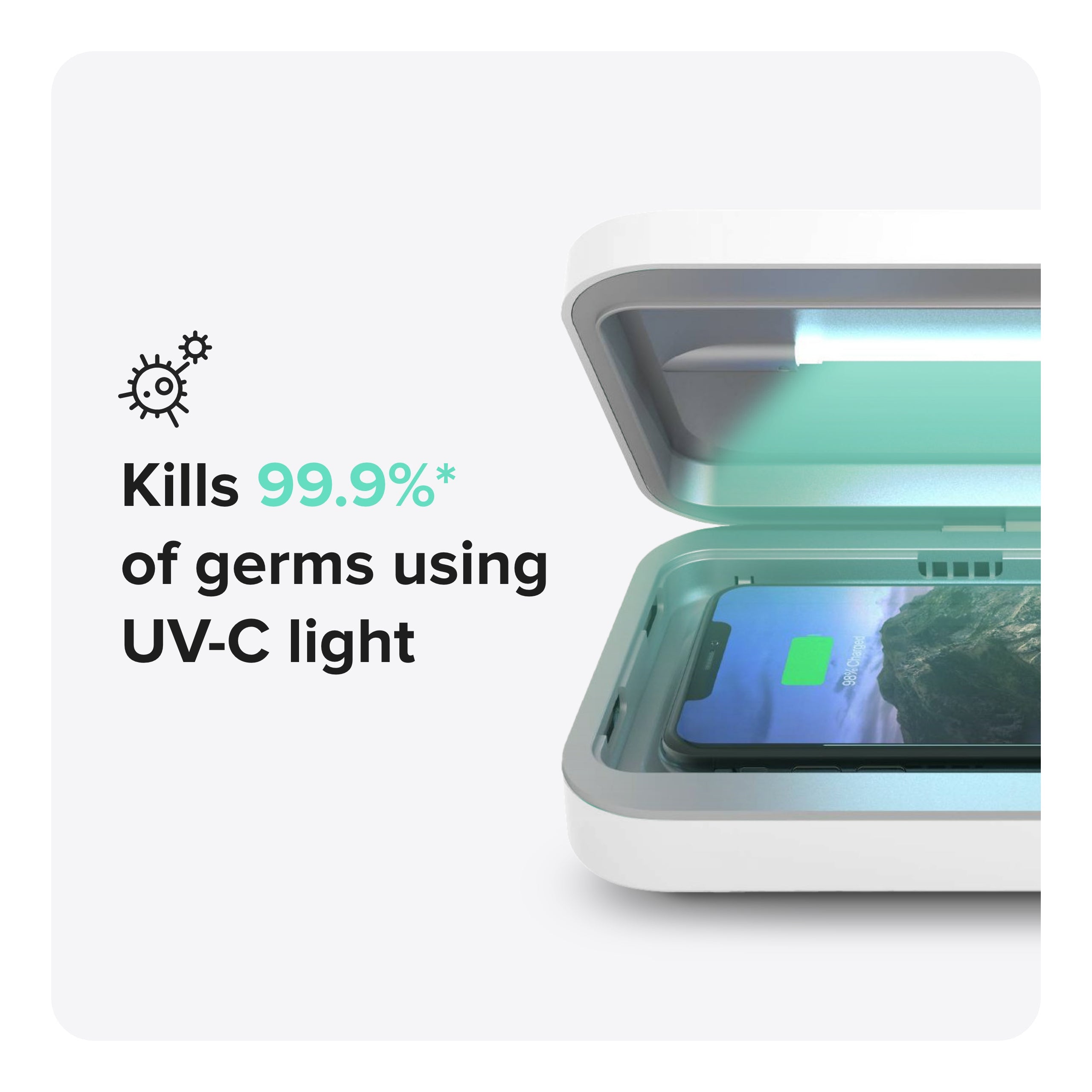 Portable UV Téléphone Désinfectant, Smartphone, Tue 99.9% Bactéries Et  Virus